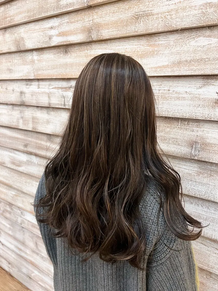 ロング カラー 🪩格安モデル 募集中🪩モエ🪩のヘアスタイル