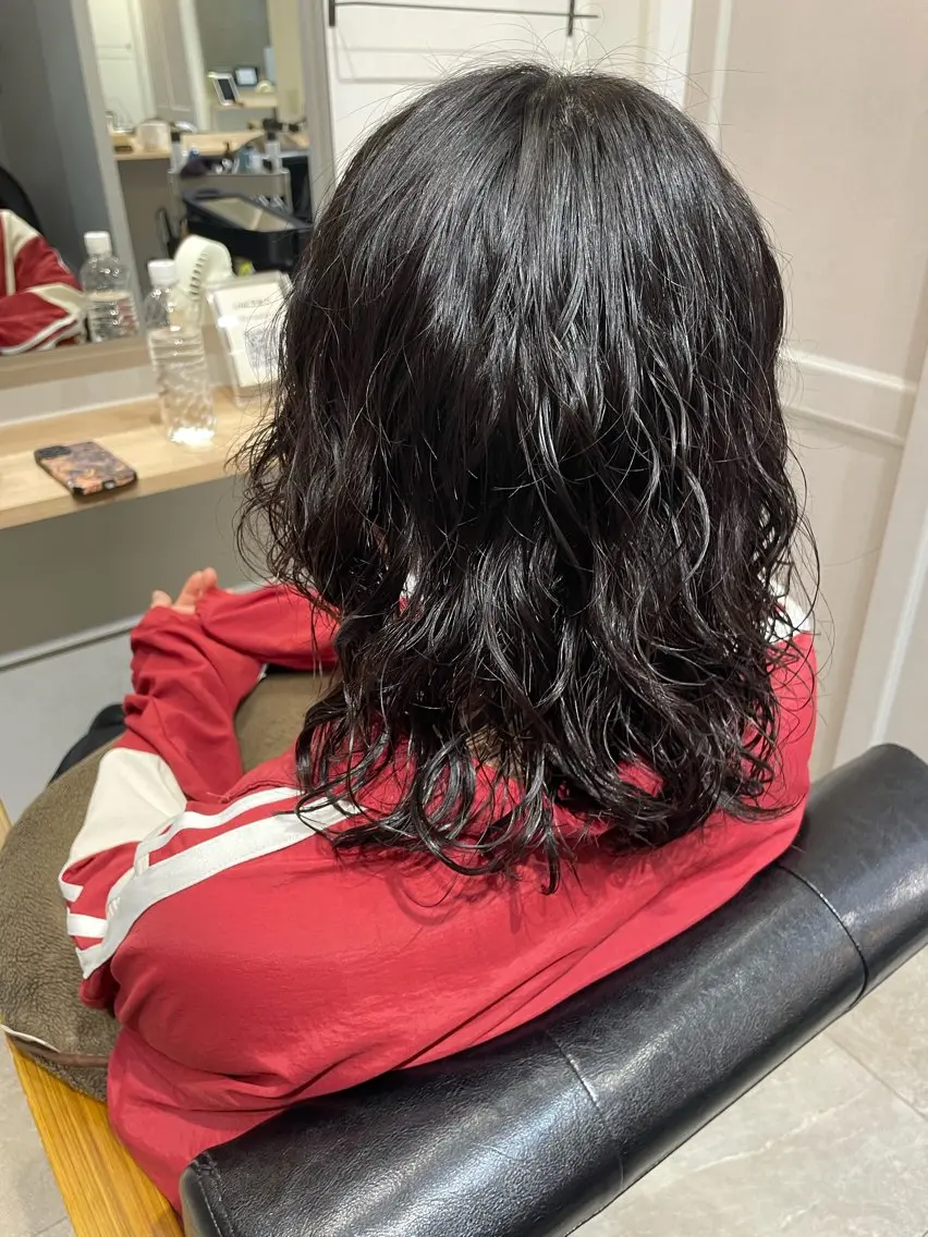 👩レディース💇♀️カットパーマの写真
