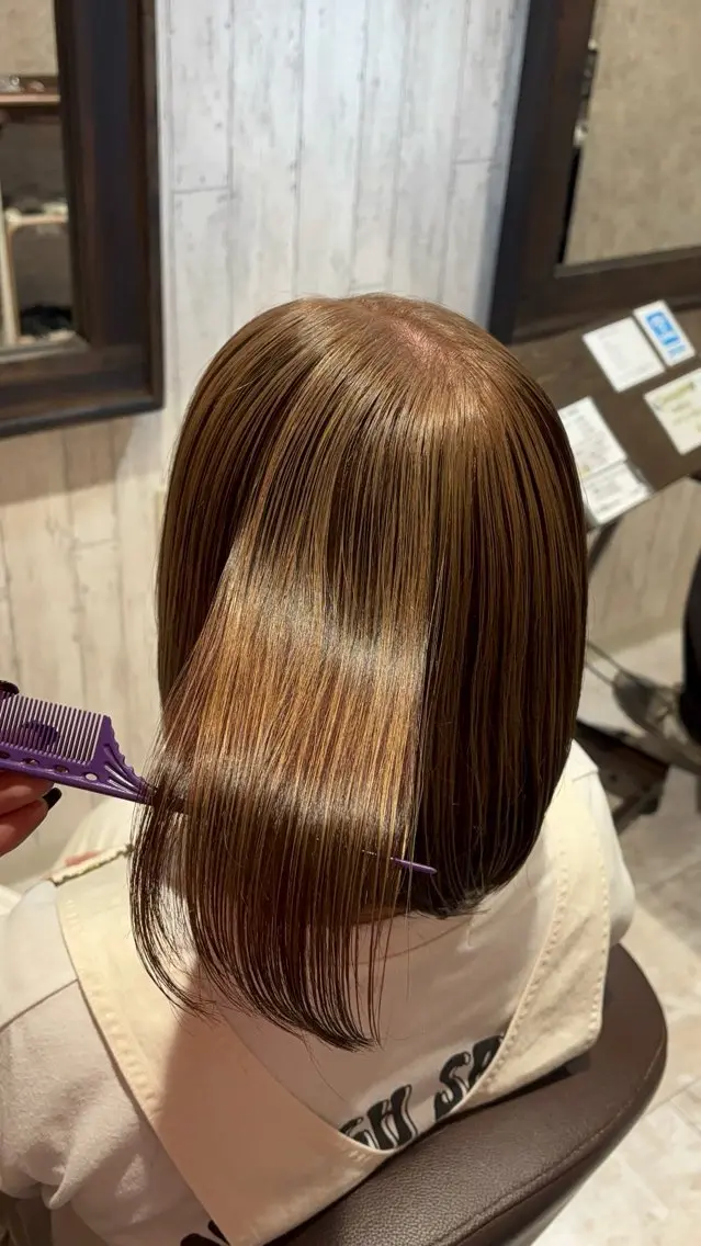 ミディアム ヘアカラー 東田 さくらのヘアスタイル