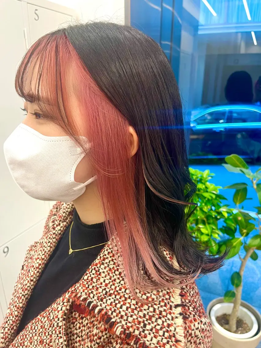 ミディアム カラー ヘアカラー トリートメント ヘアセット 🎀透明感 カラー🎀ミズキのヘアスタイル