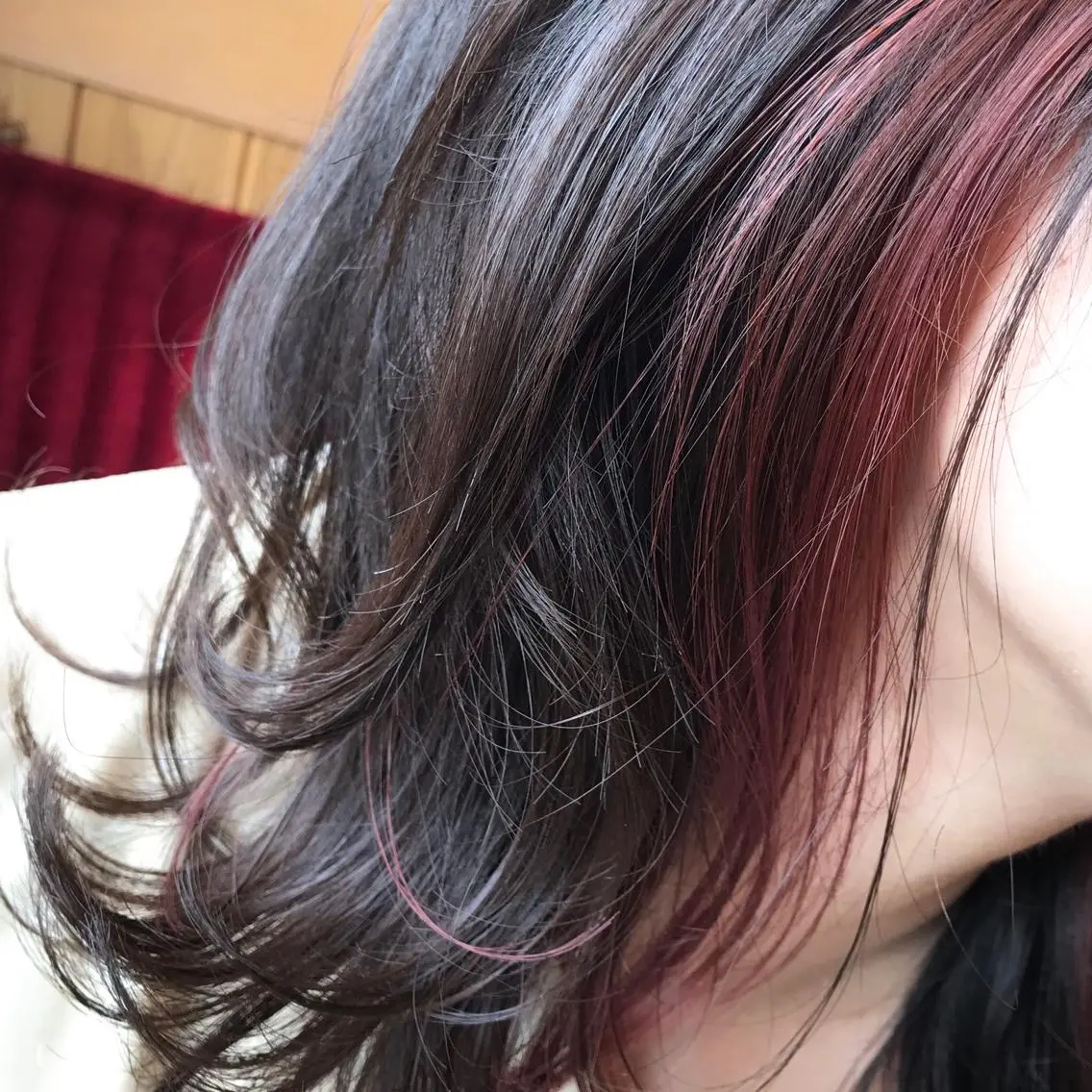 カラー イヤリングカラー ママ美容師 ＊ヒマワリのヘアスタイル