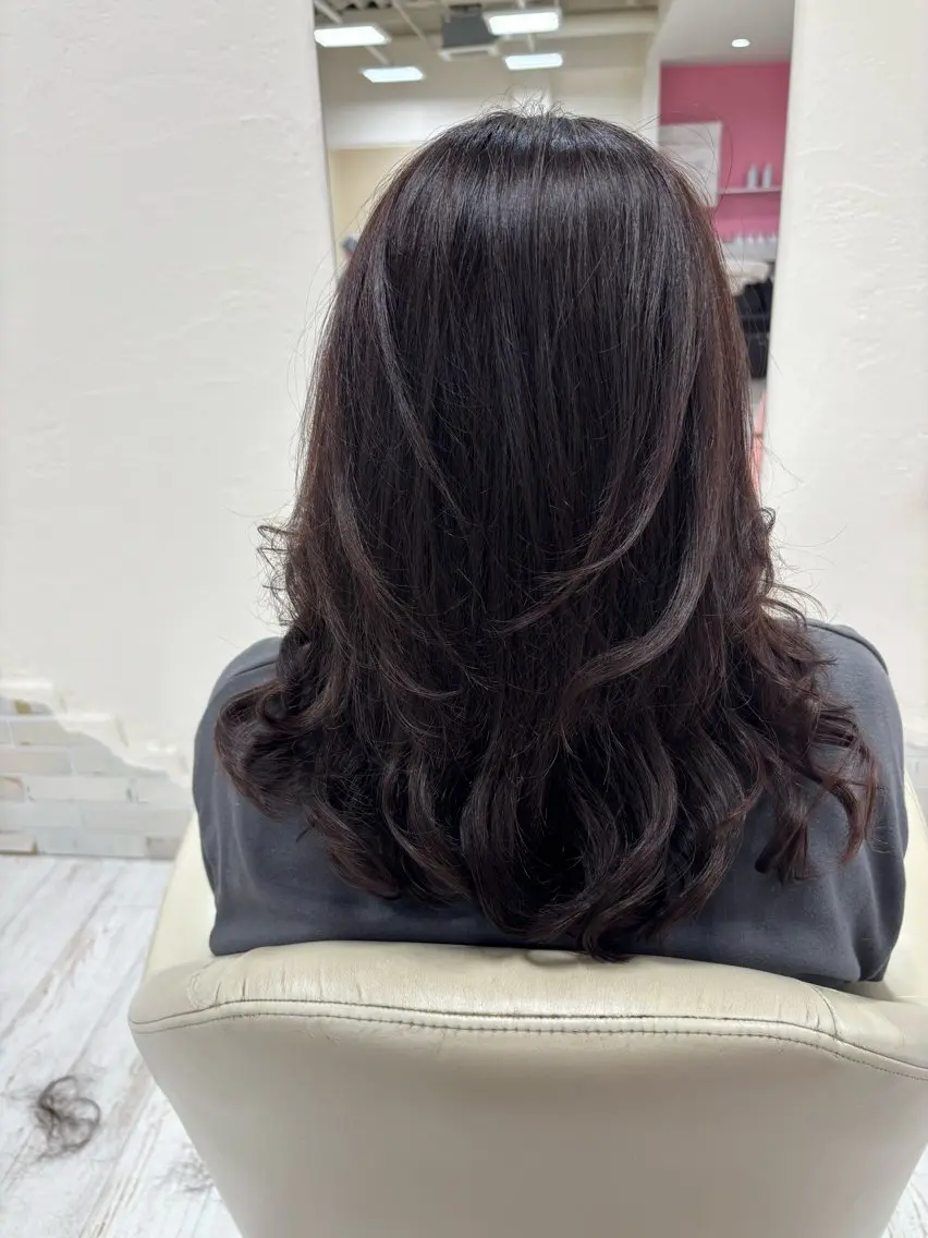 セミロング 西田 敏幸のヘアスタイル