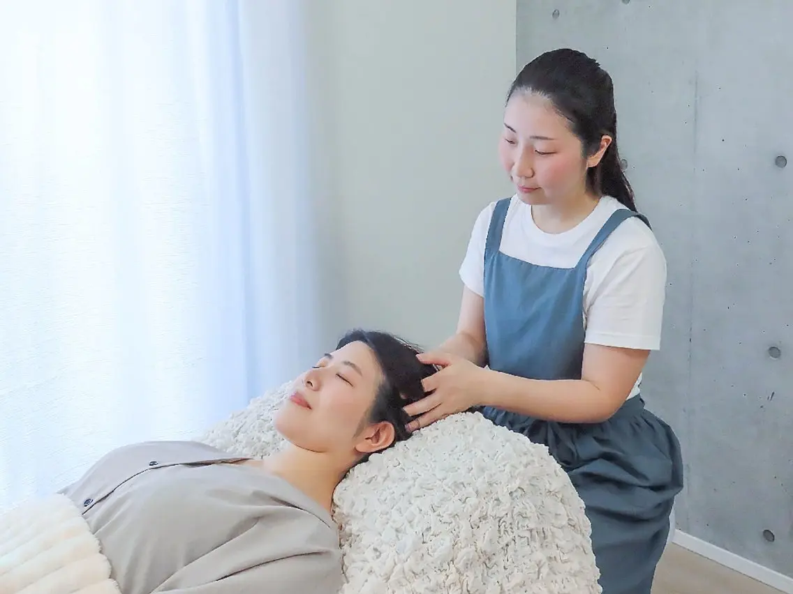 【60分+ミニモ限定15分】ドライヘッドスパ🌿スッキリ！ゆったり♪頭〜腕をオールハンドでケアの写真