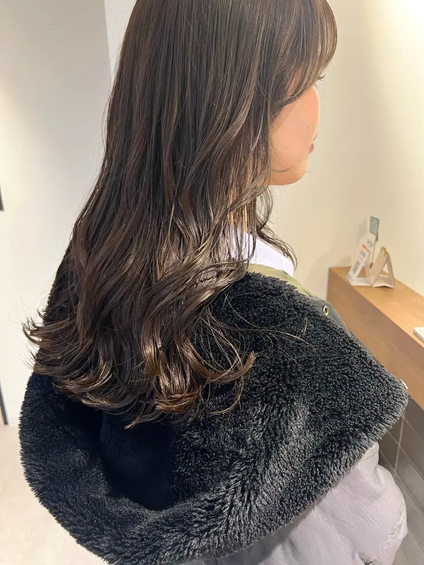 💖ミニモ限定💖前髪&顔まわりカット💖+透明感カラー+ケアトリートメント✨超音波アイロンでしっかり浸透✨の写真