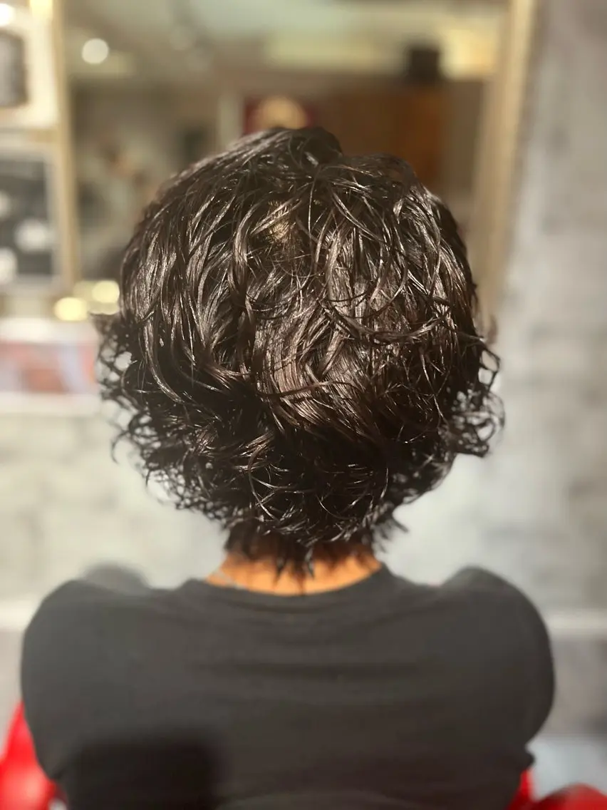セミロング メンズ メンズパーマ セミロングパーマ 江口 沙良のヘアスタイル