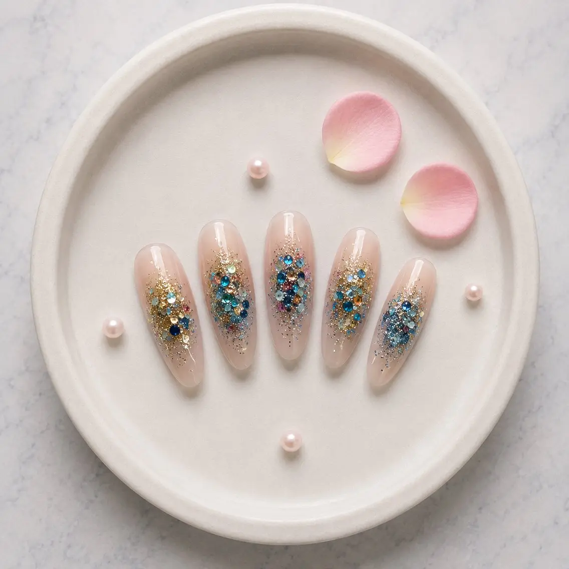 ネイル ラメ(グリッター) ネイルチップ Michan Nailのネイルデザイン