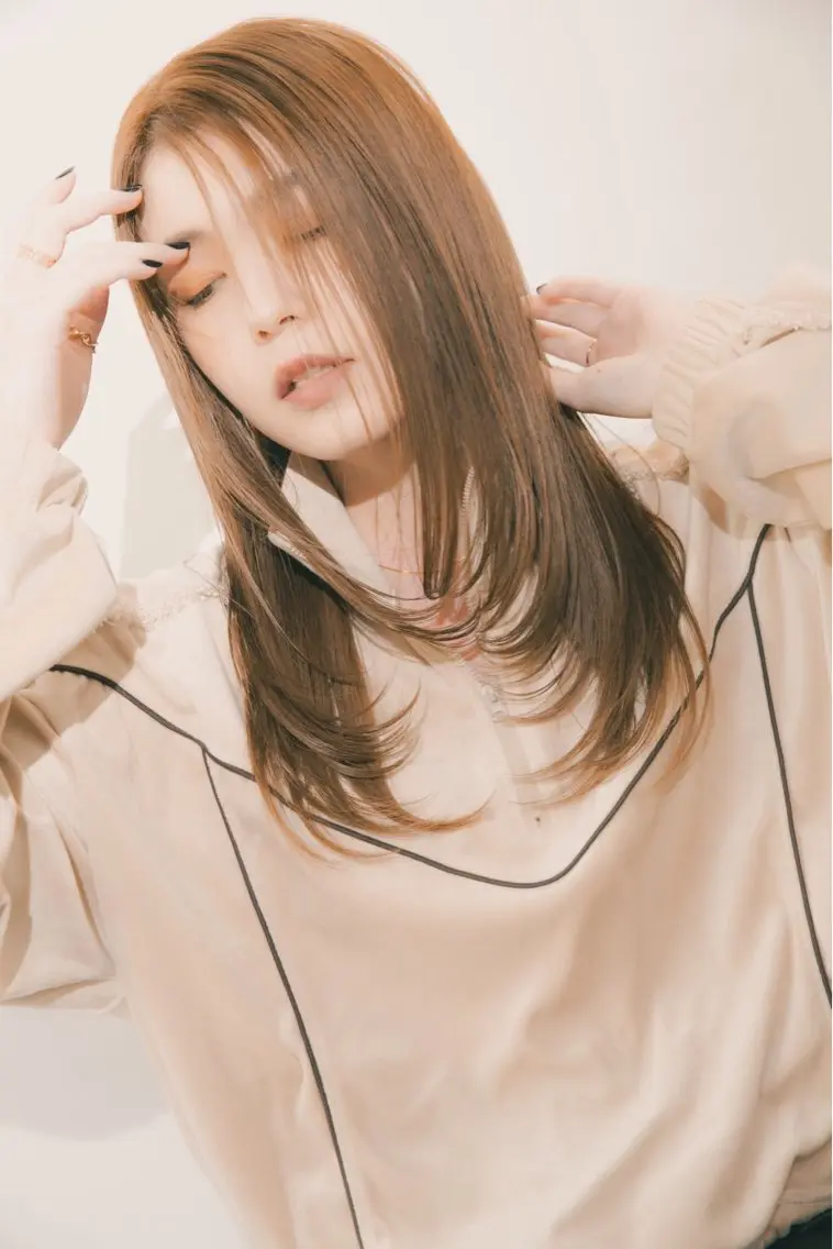 ロング カット ヘアカラー トリートメント 【髪質改善✨】 sanaのヘアスタイル