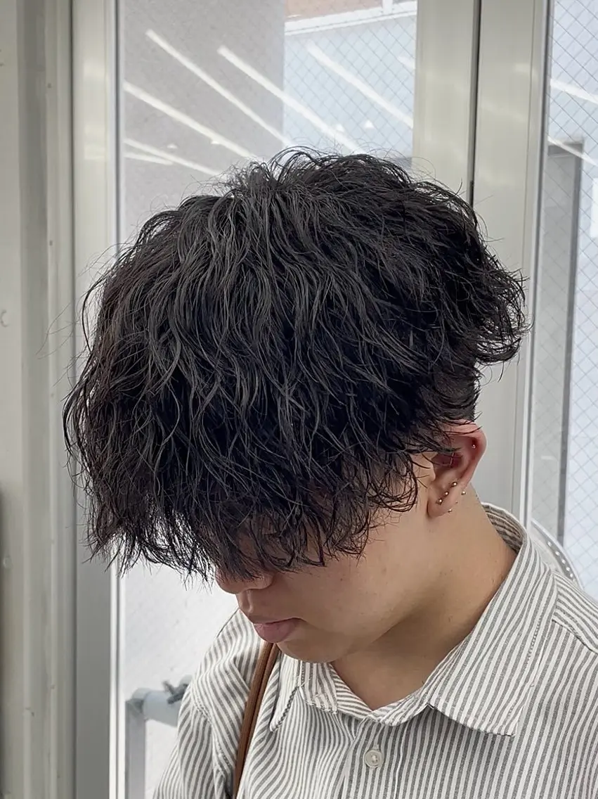パーマ メンズ メンズパーマ カット パーマ トリートメント 🔱OVARL🔱 メンズパーマ/たいがのヘアスタイル