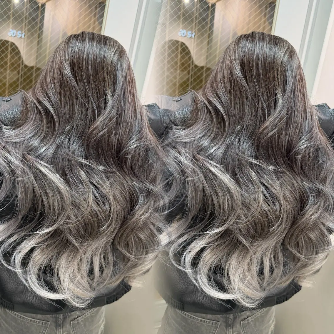 ロング カット ヘアカラー トリートメント バレイヤージュ ボブ🌈ナツヤのヘアスタイル