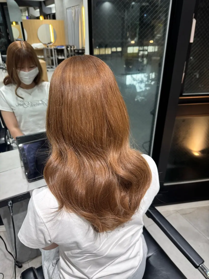 ミディアム ヘアカラー 福岡美容室/髪質改善 あおいのヘアスタイル