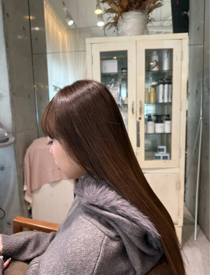 ロング カット ヘアカラー 木村 心海☆明石のヘアスタイル