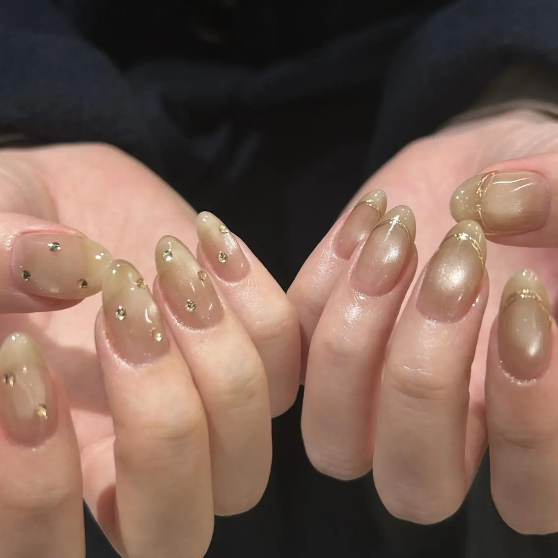 ネイル オーロラネイル ジェルネイル 氷ネイル・うるうるネイル 韓国ネイル ミラーネイル ハンドネイル nails TOKYOのネイルデザイン