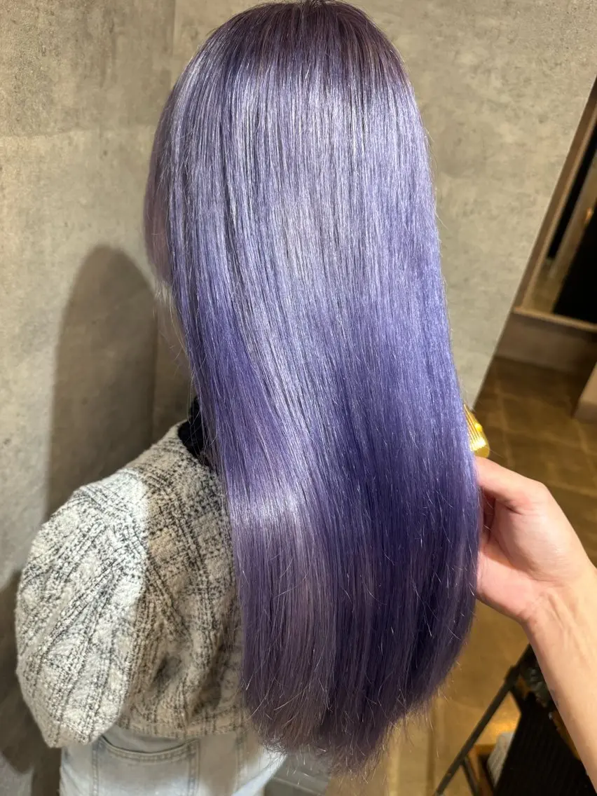 【リピート限定】(予約リクエスト)ダブルカラー(ケアブリーチリタッチ+全体カラー)(ブリーチ・カラーのみ)の写真