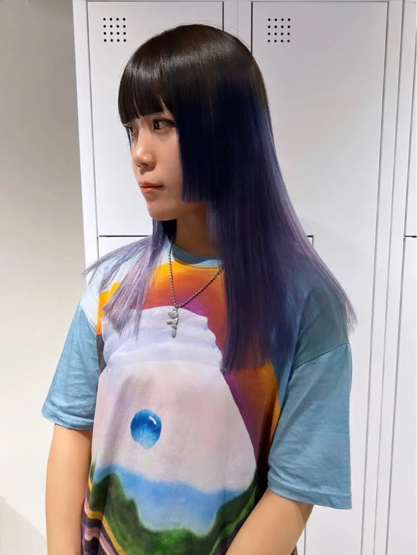 ロング カラー ブリーチ ケアブリーチ 透明感カラー デザインカラー ダブルカラー ハイトーン/ボブ 🎀sonokaのヘアスタイル