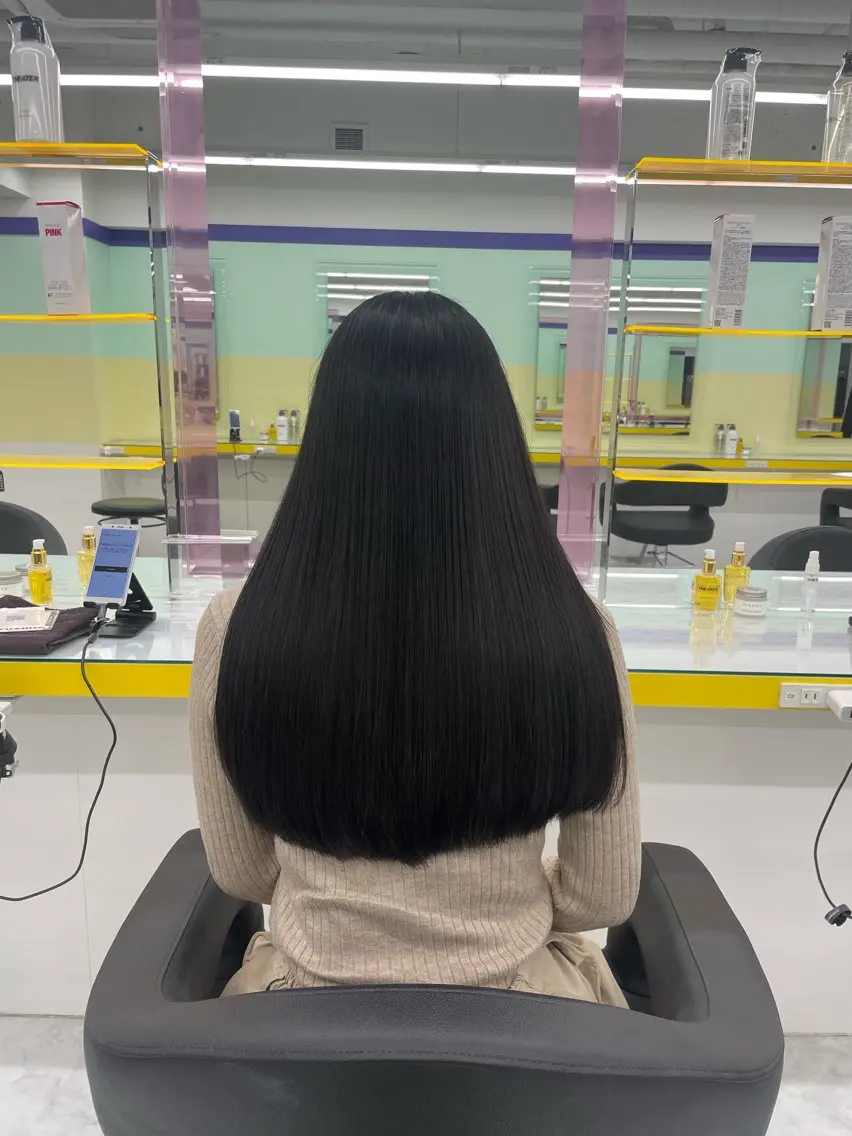 ロング カラー ヘアカラー トリートメント ヘッドスパ ヘアセット 🦋色落ち綺麗カラー メンズYUZU🦋‪のヘアスタイル