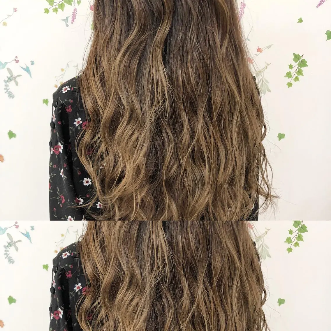 ロング カラー アッシュ バレイヤージュ ブリーチ グラデーションカラー グレージュ 似合わせカット/ レイヤーカット/新谷のヘアスタイル