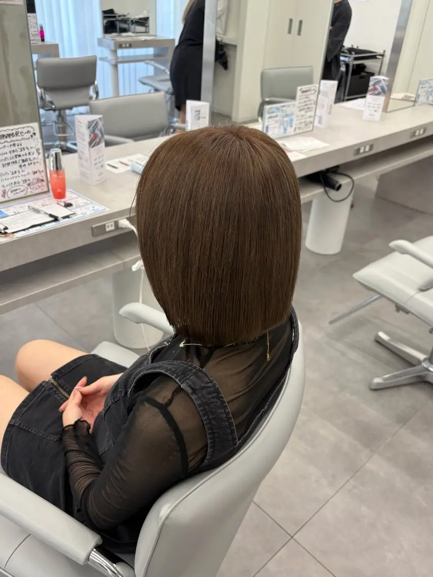 ショート カラー ヘアカラー 🫧ナチュラル矯正 /カラー🫧あやりのヘアスタイル