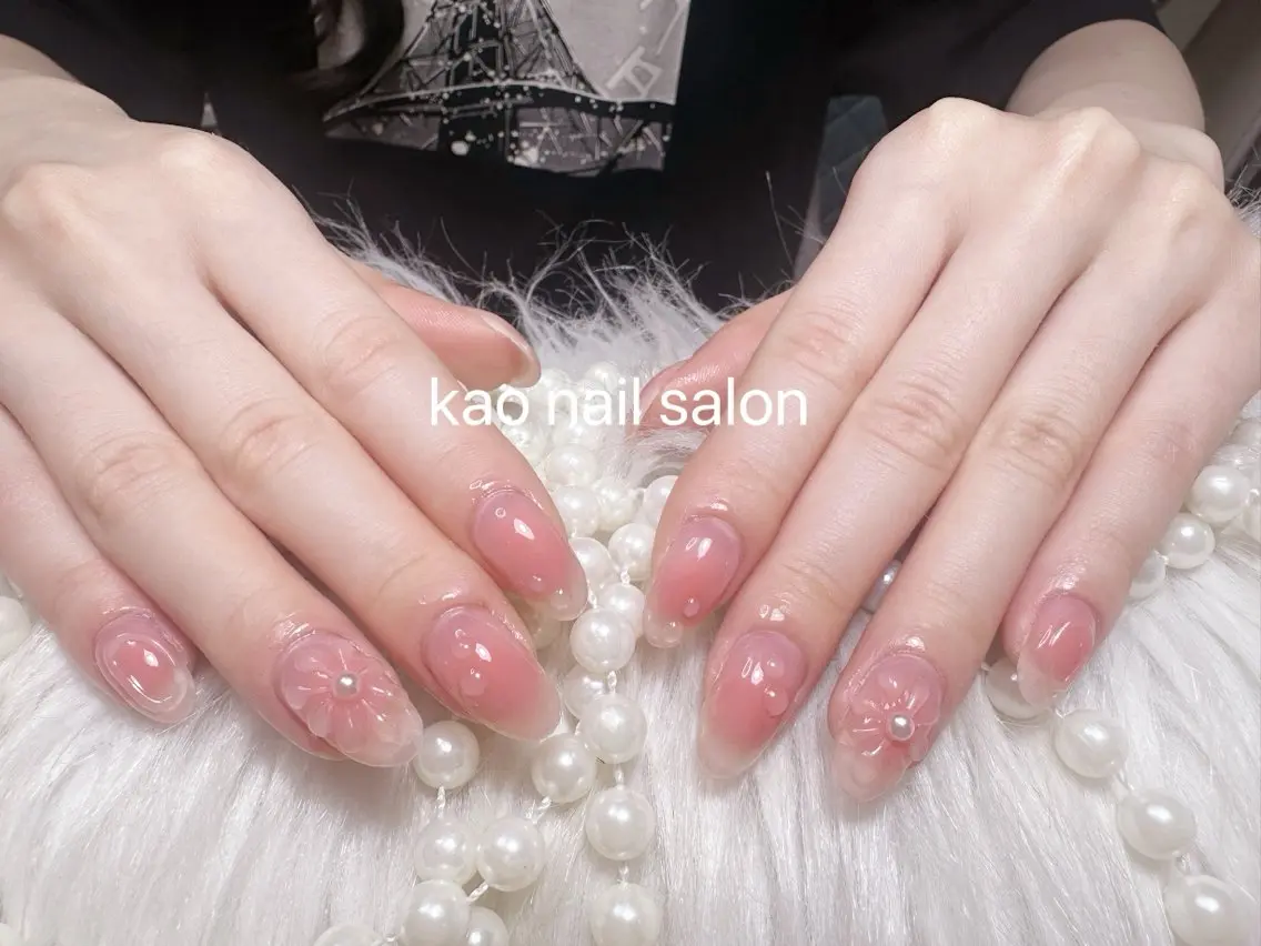 ネイル ハンドネイル kao nail マグネット/長さだしのネイルデザイン