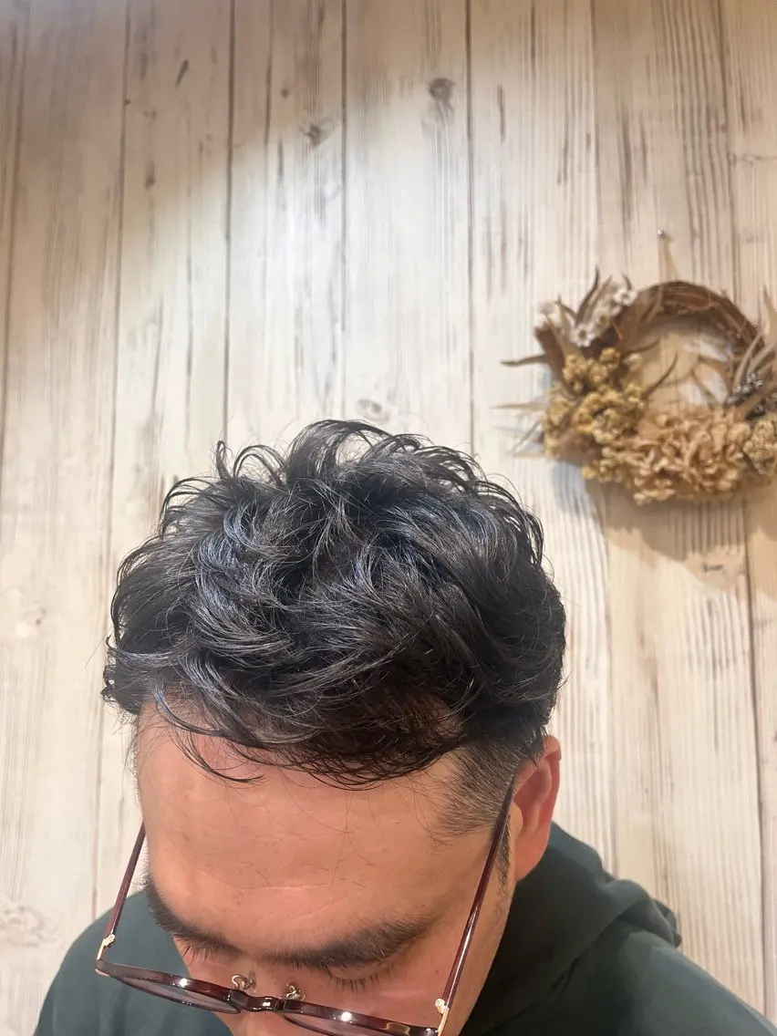 ショート パーマ メンズ メンズパーマ SHO ✂︎のヘアスタイル