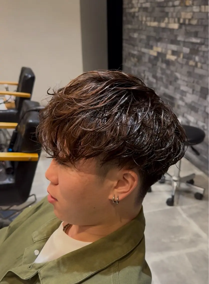 メンズ カット パーマ 福田 聖のヘアスタイル