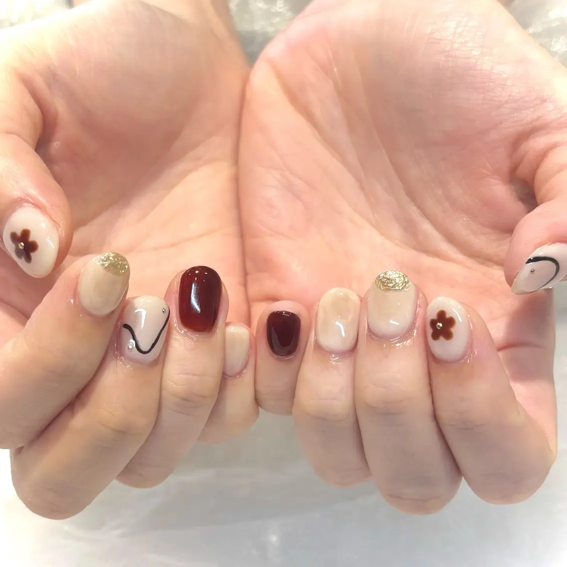 ネイル ハンドネイル 橋元 珠梨のネイルデザイン