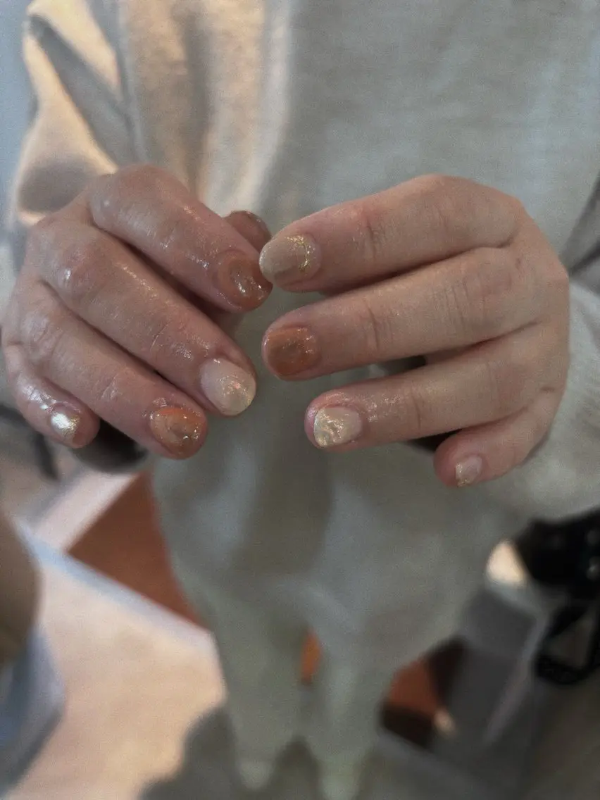 ネイル アートネイル ニュアンスネイル 春ネイル ハンドネイル free'snail N A Oのネイルデザイン