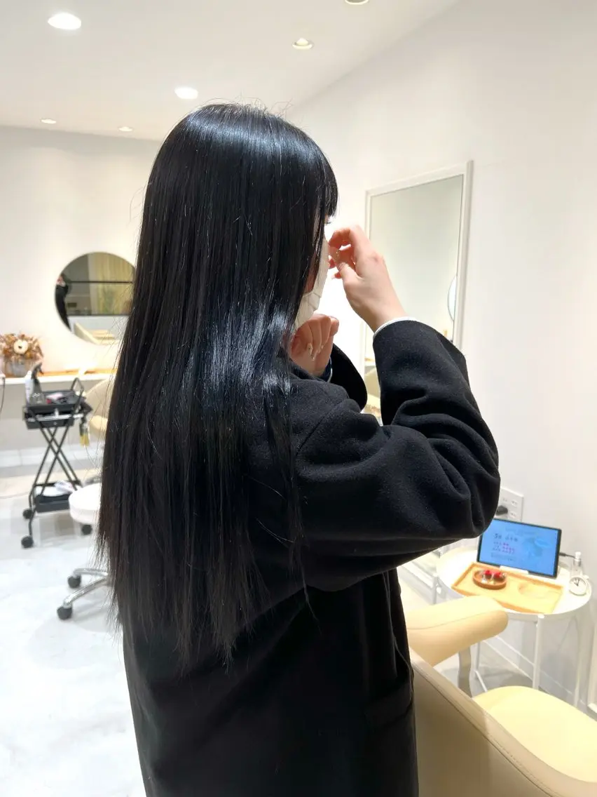 ロング カラー ヘアカラー トリートメント 重松 丈博のヘアスタイル