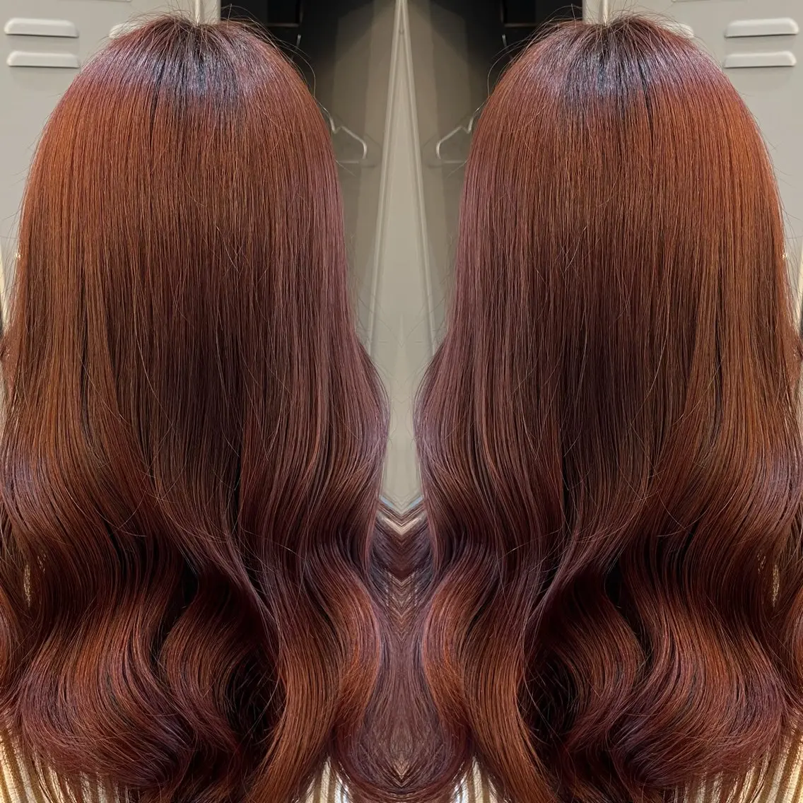 ロング カラー ブリーチ ダブルカラー ブリーチなしカラー ヘアカラー トリートメント レイヤーカット/ 暗髪カラー🧸ナシコのヘアスタイル