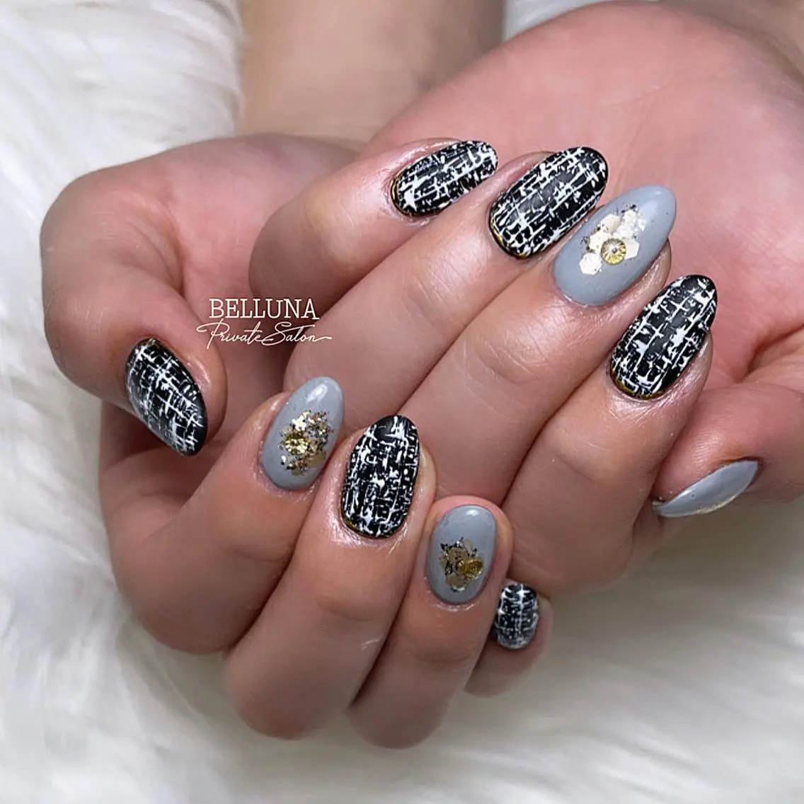 ミディアム ネイル BELLUNA Mizuki❤︎のネイルデザイン