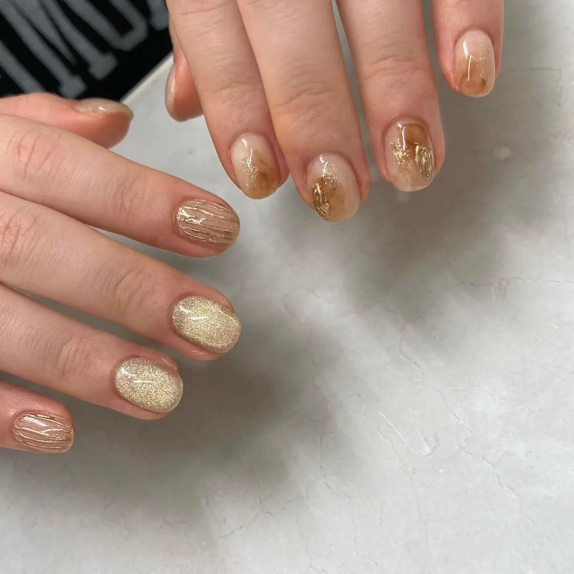 ネイル アートネイル ニュアンスネイル ショートネイル Faire MIKIのネイルデザイン