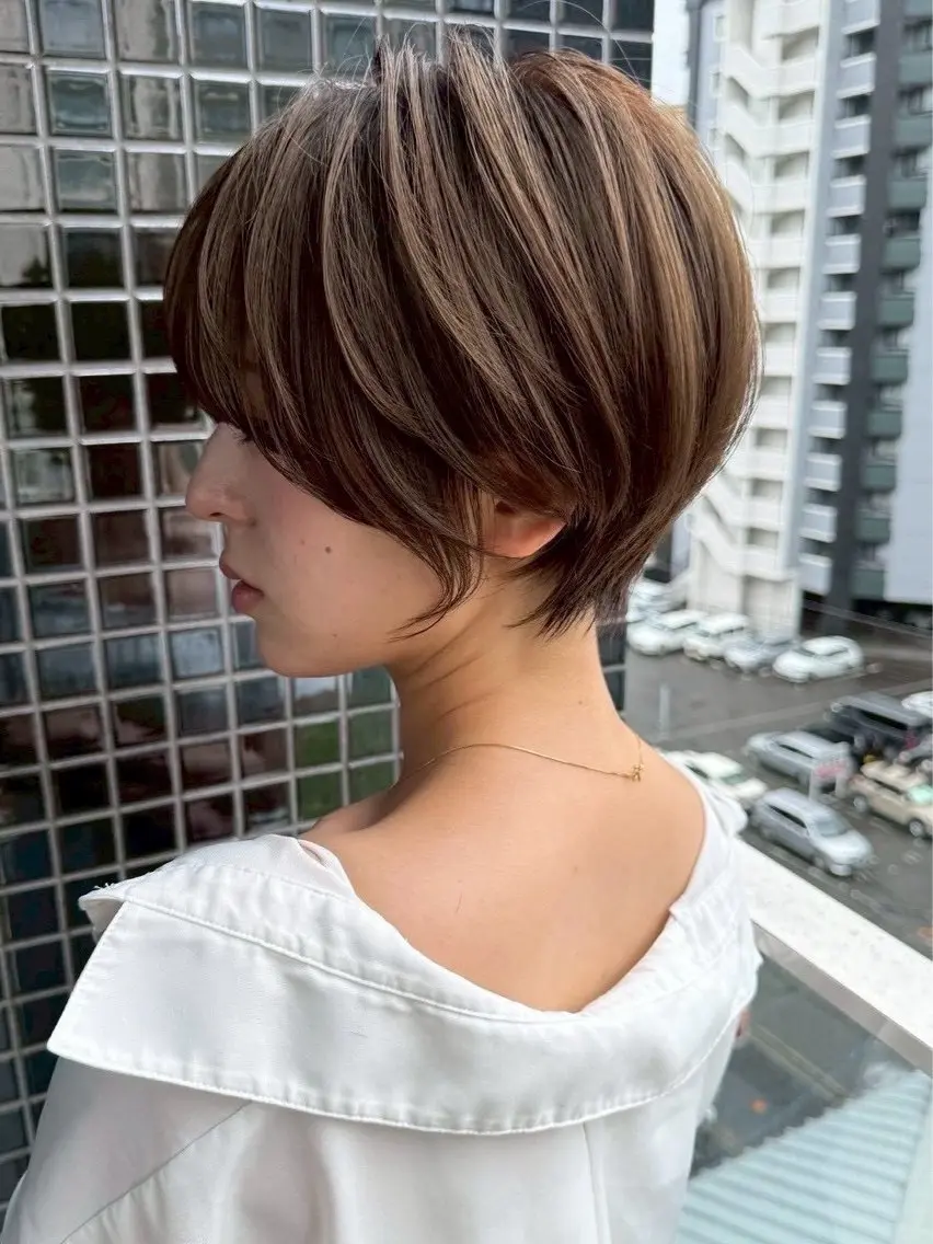 ショート カラー 透明感・艶感カラー / miyuのヘアスタイル