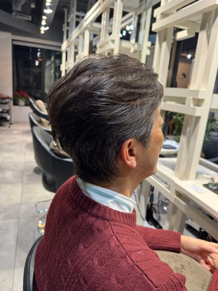 ショート メンズ オールバック カット ヘッドスパ 似合う髪型が 分からない方へのヘアスタイル