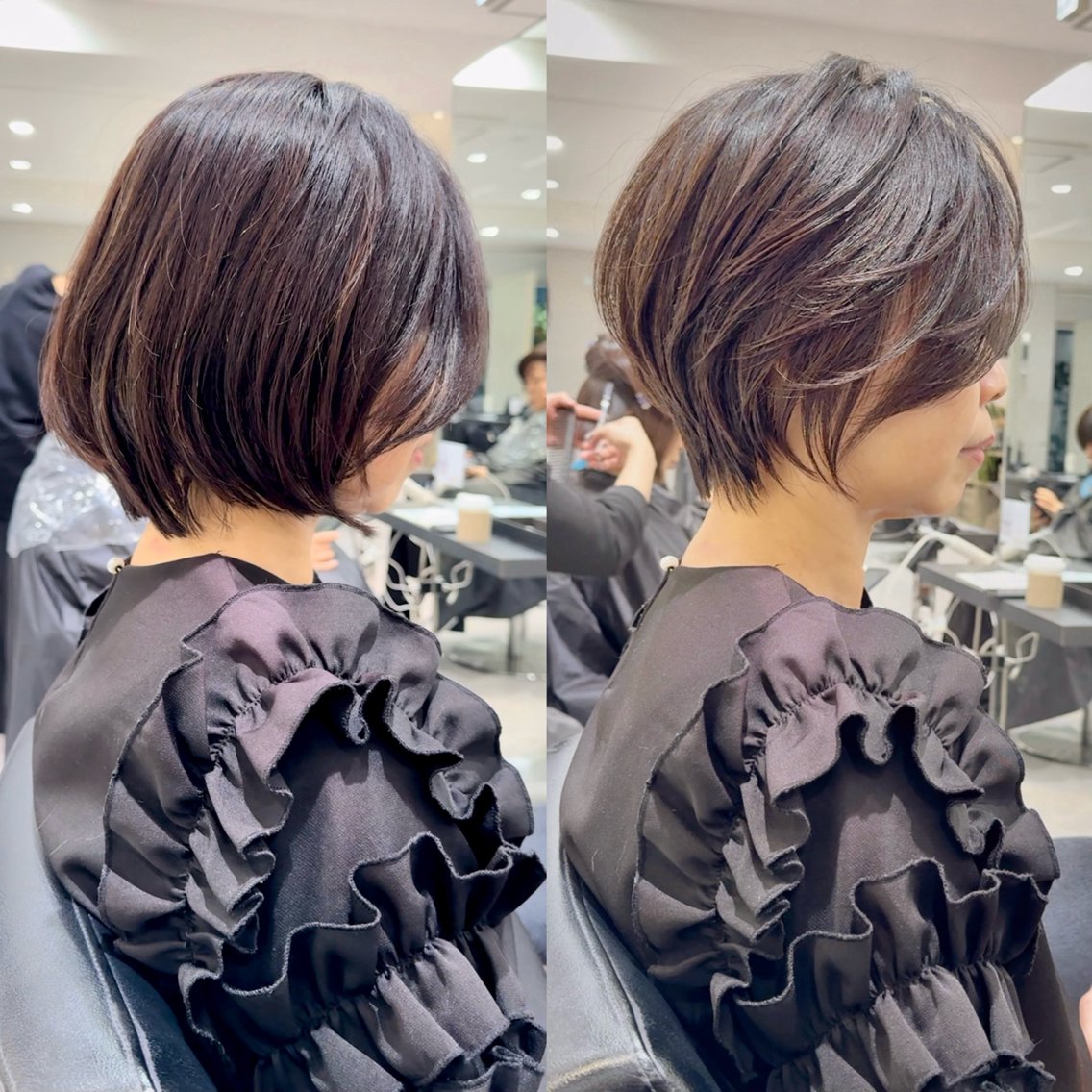 ショート くびれヘア ショートヘア 絶壁カバーくびれ ショート✂️　井川のヘアスタイル