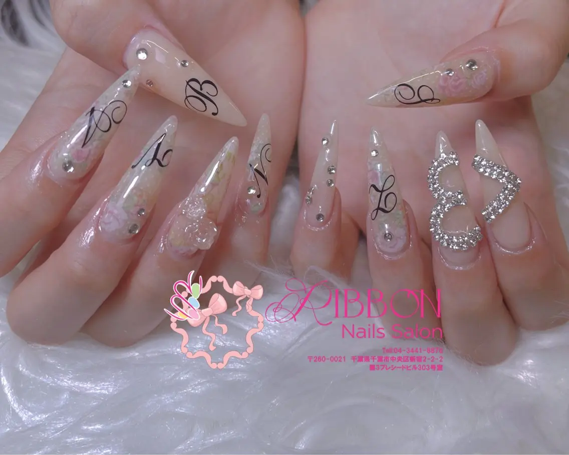 ネイル チークネイル フットネイル フレンチネイル グラデーション 韓国ネイル ハンドネイル Ribbonnail salonのネイルデザイン