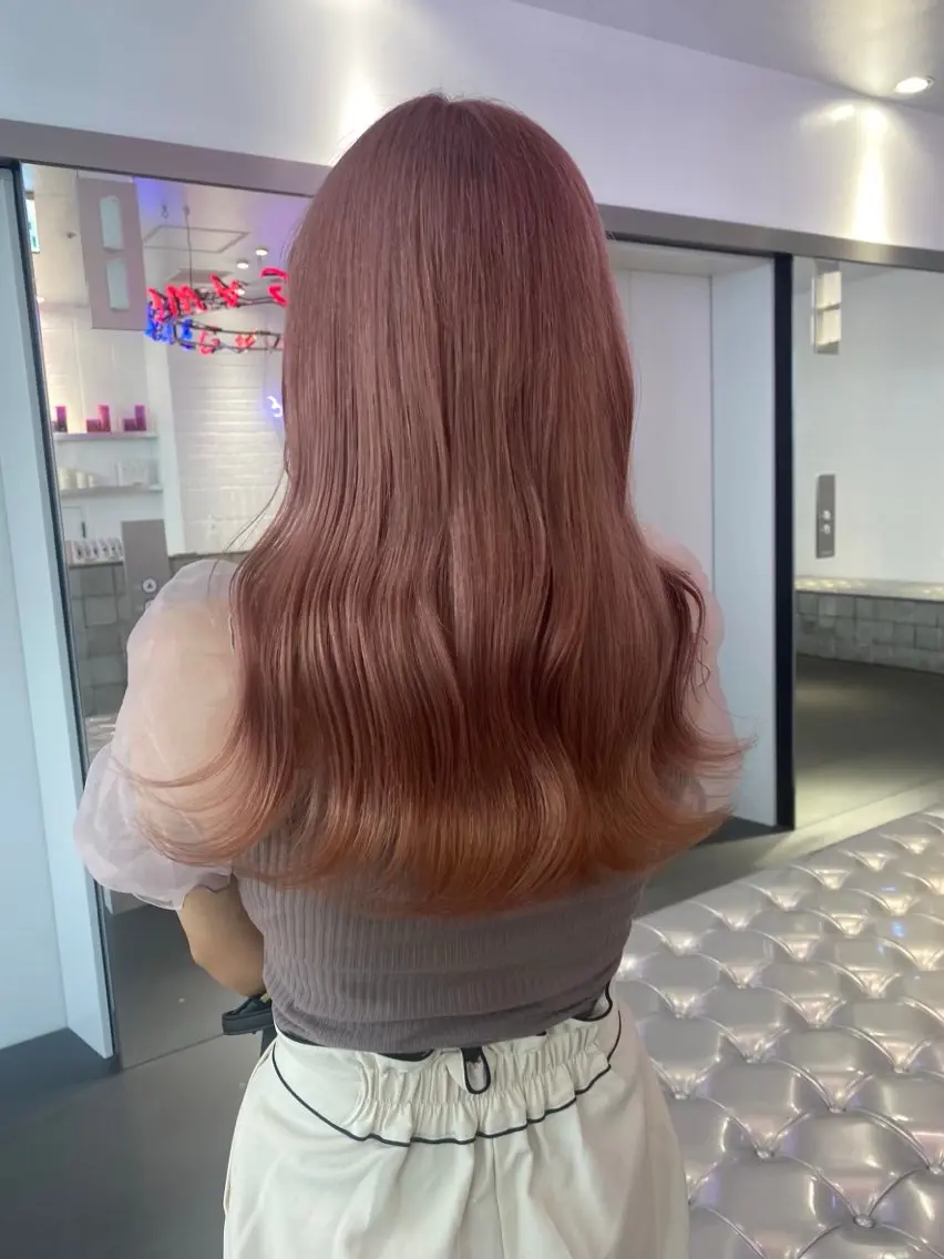 ロング カラー ヘアアレンジ ヘアカラー トリートメント 💟ケア×ハイトーン 💟/ミオのヘアスタイル