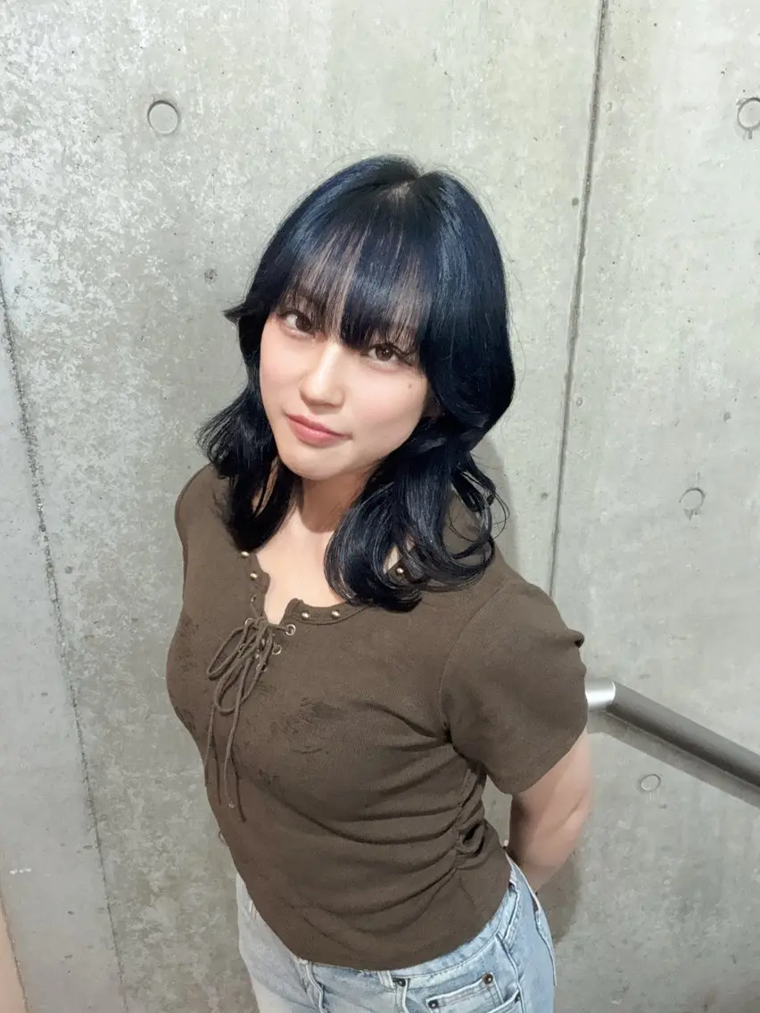 カラー ヘアカラー 三堀 七海のヘアスタイル