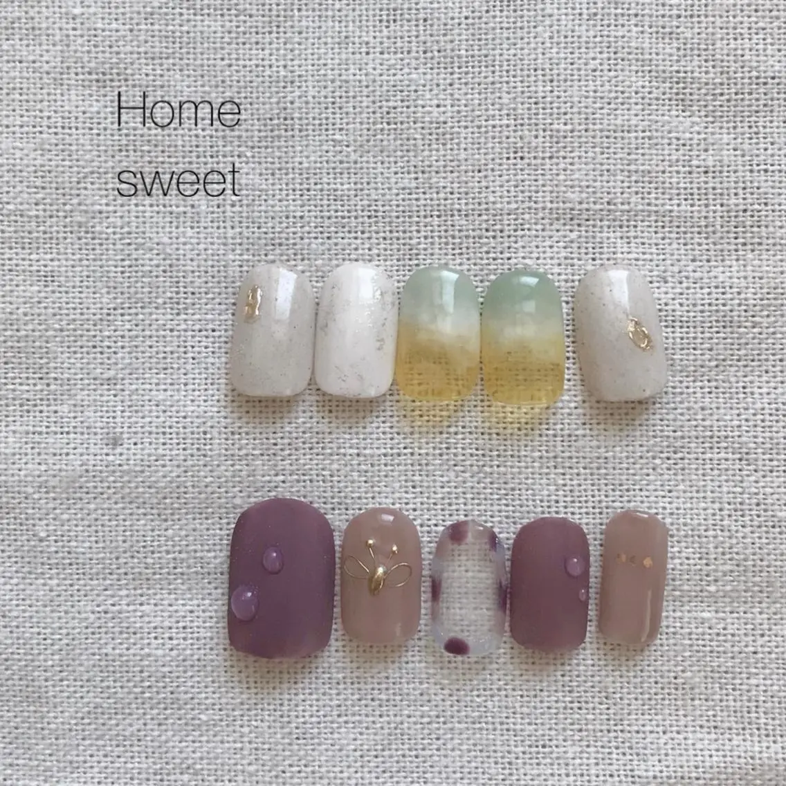 ネイル アートネイル 持ち込み ショートネイル. Home sweetのネイルデザイン