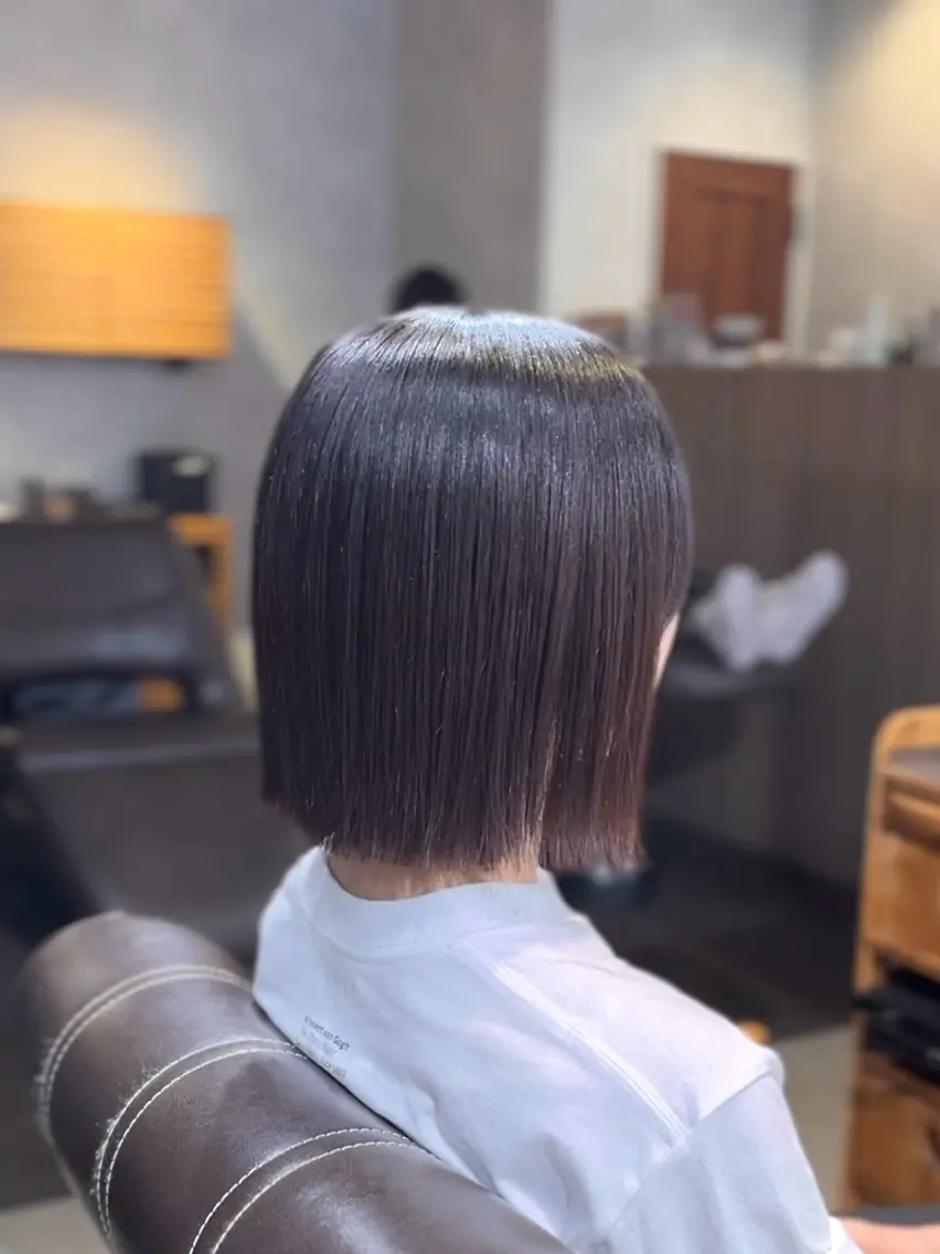 ショート カット 縮毛矯正 ボブ/murata ⠀ ⠀ ⠀のヘアスタイル