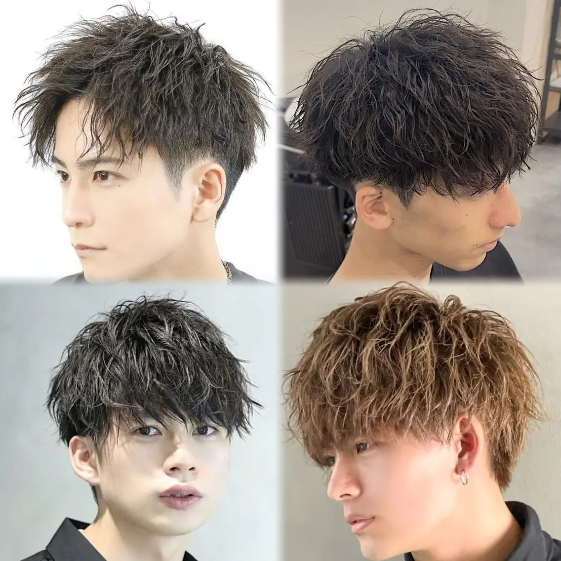 ショート パーマ メンズ カット パーマ 💫カットモデル💫 レディースボブ/のまのヘアスタイル
