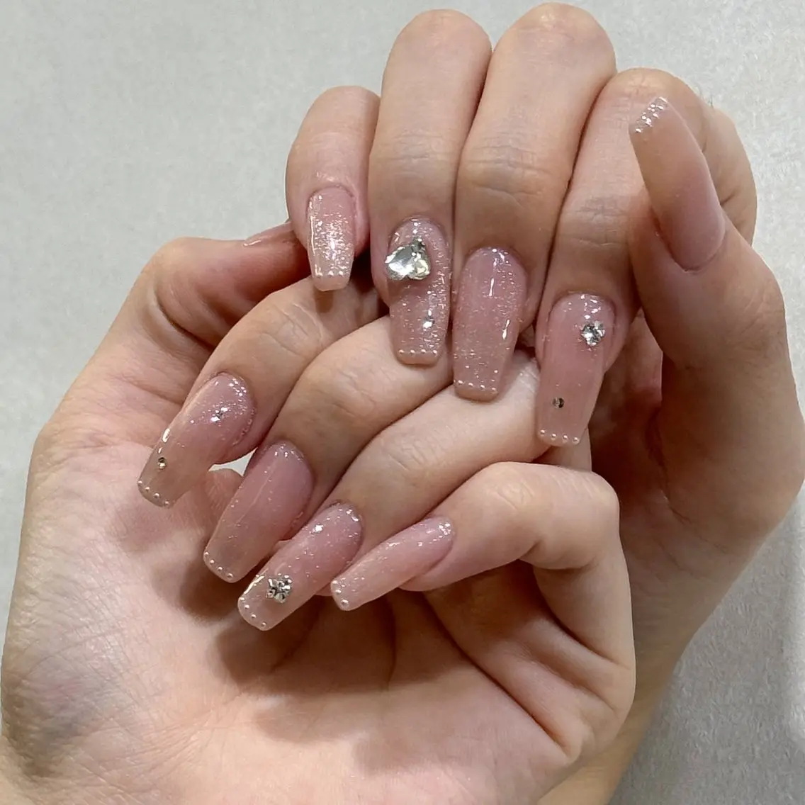 ネイル ハンドネイル 韓国ネイル/ワンホン ネイル🎀表参道3分のネイルデザイン