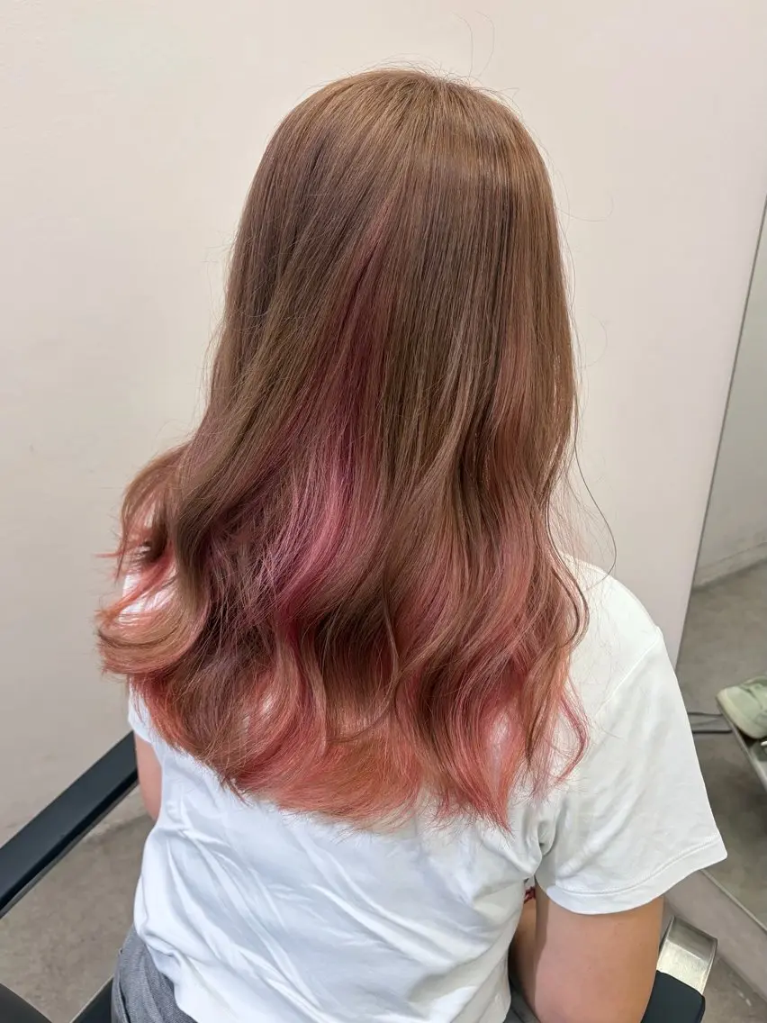 ロング カラー ヘアカラー 🎀ブリーチモデル NANAMI🎀のヘアスタイル