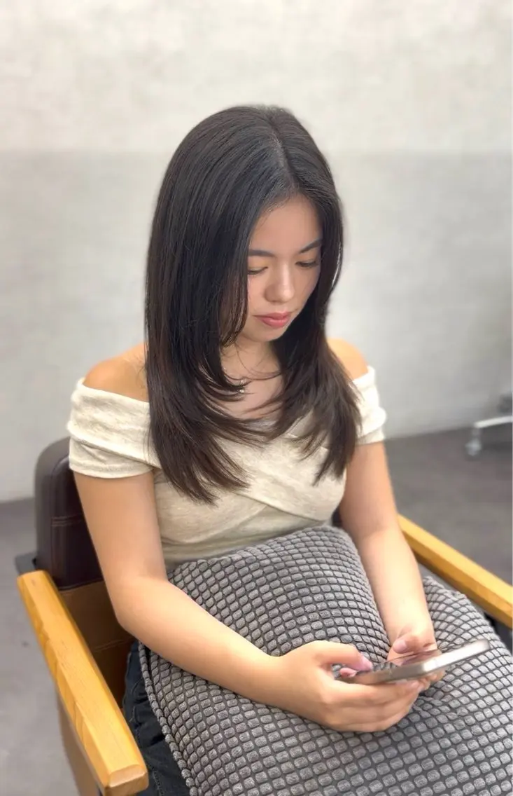 セミロング 無料カットモデル募集 /西梅田/筒井大翔のヘアスタイル