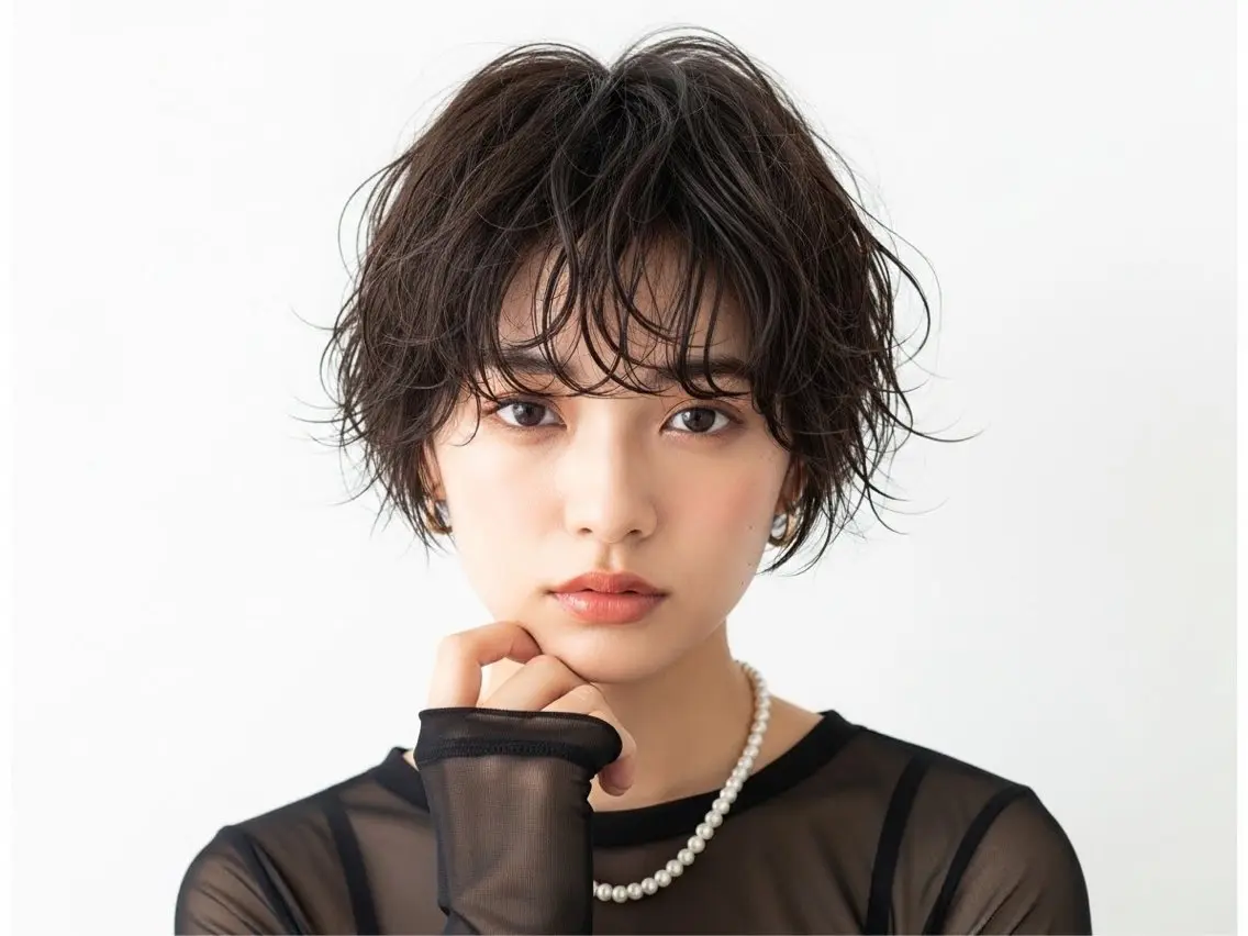 ショート パーマ カット パーマ ✨THE ECT✨ 島崎 凌のヘアスタイル