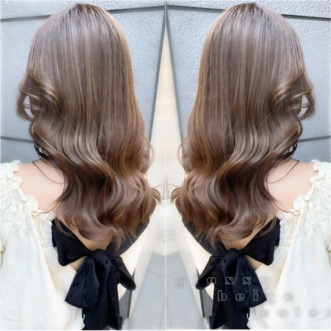 ロング カラー ベージュカラー 透明感カラー グレージュ ボブ カット ヘアカラー トリートメント レイヤー専門家 ダブルカラー修のヘアスタイル