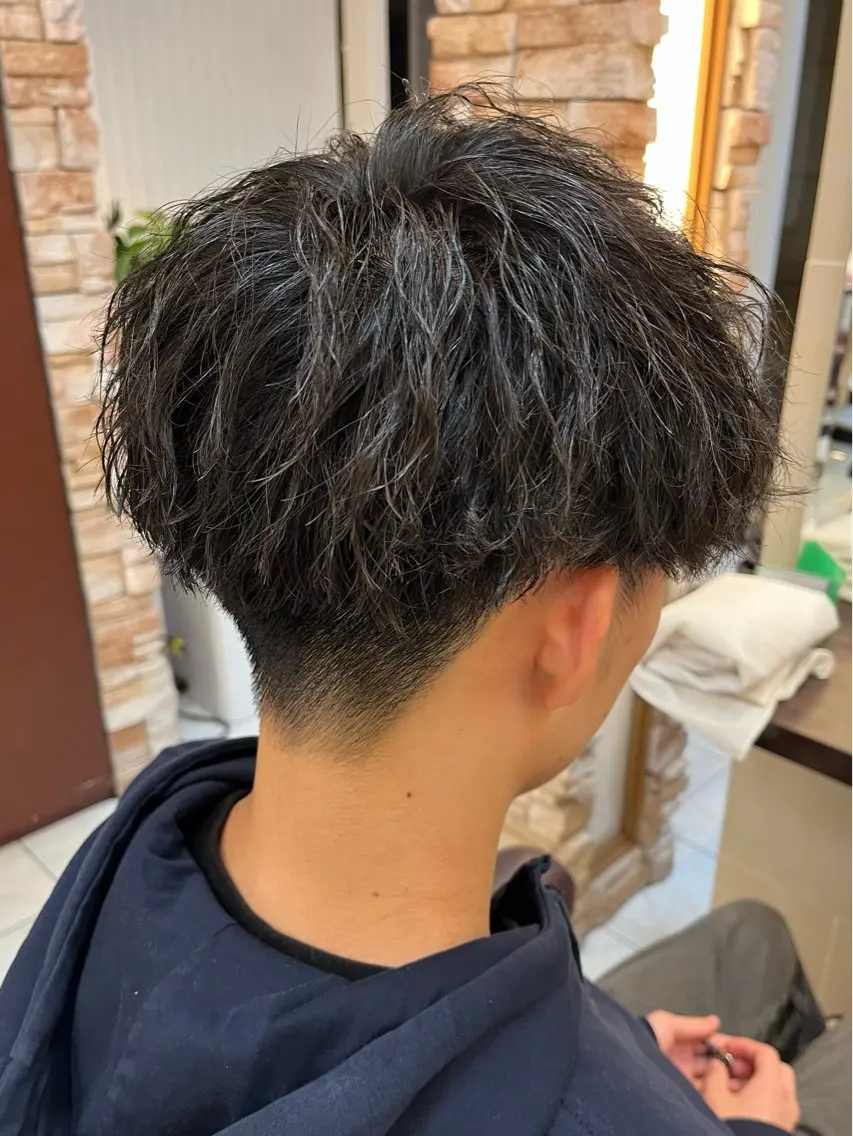 平日限定☆メンズデザインカット☆ツイストスパイラルパーマ☆¥10000の写真