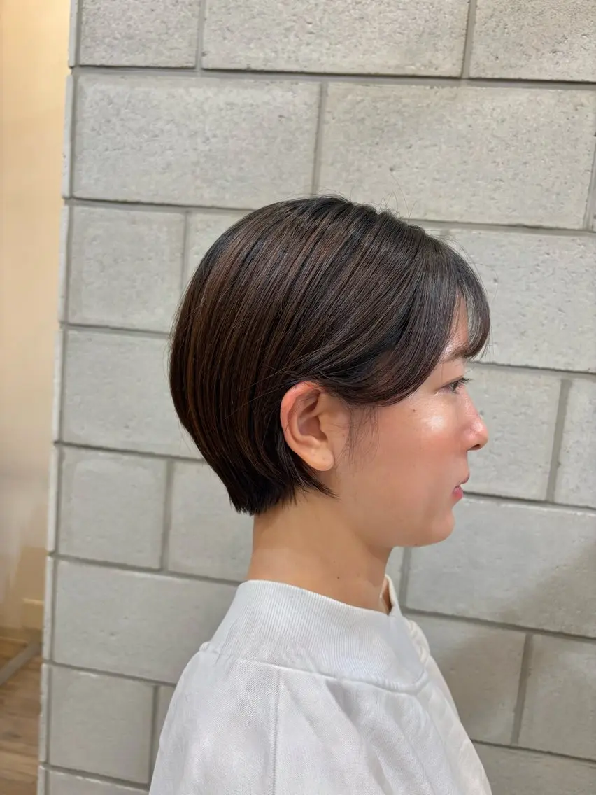 ショート レイヤーカット ショートヘア カット 🍭AKANE 8月まで満枠のヘアスタイル