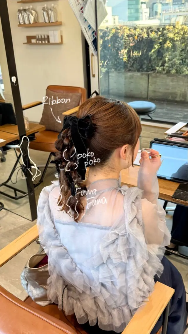 ヘアアレンジ ヘアセット fitするカット♡/ 多幸感/ふうか◠‿◠のヘアスタイル