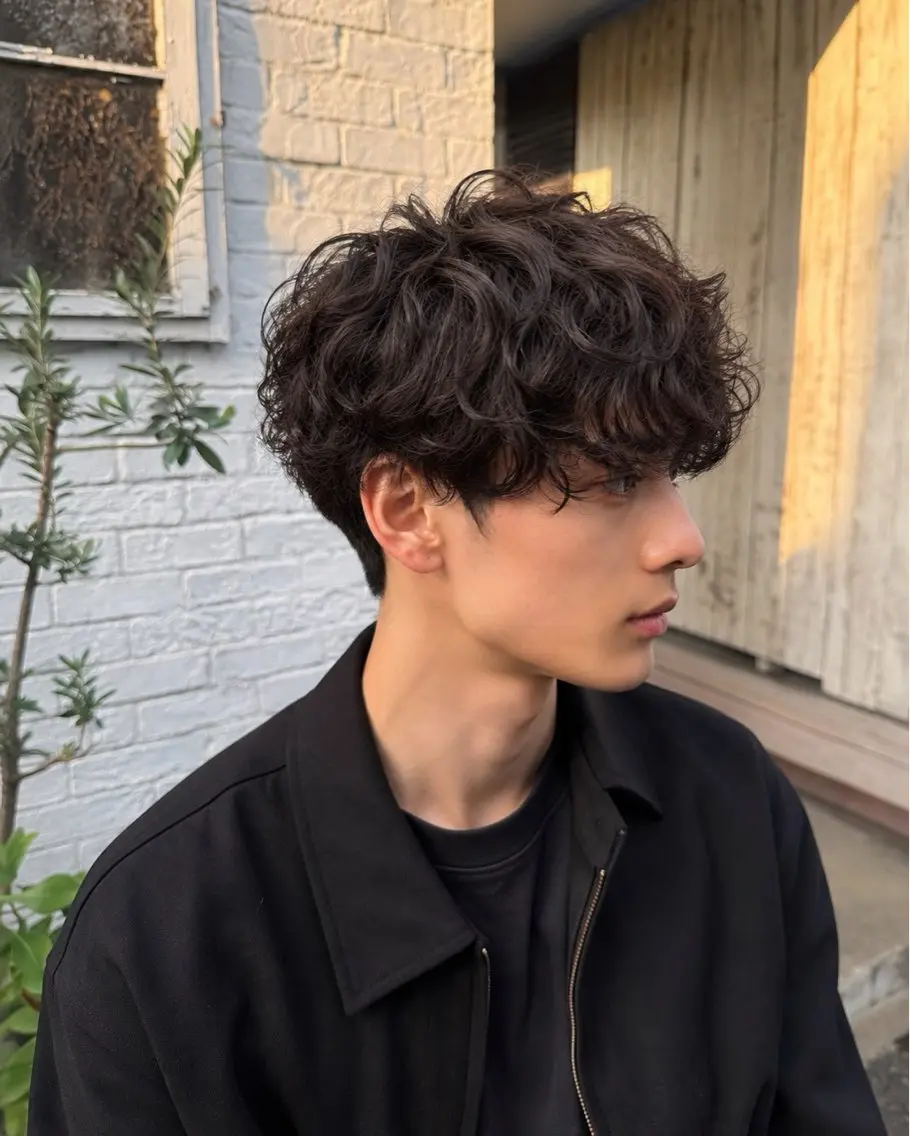 ショート カット パーマ トリートメント 🔥外国人風 パーマ🔥のヘアスタイル