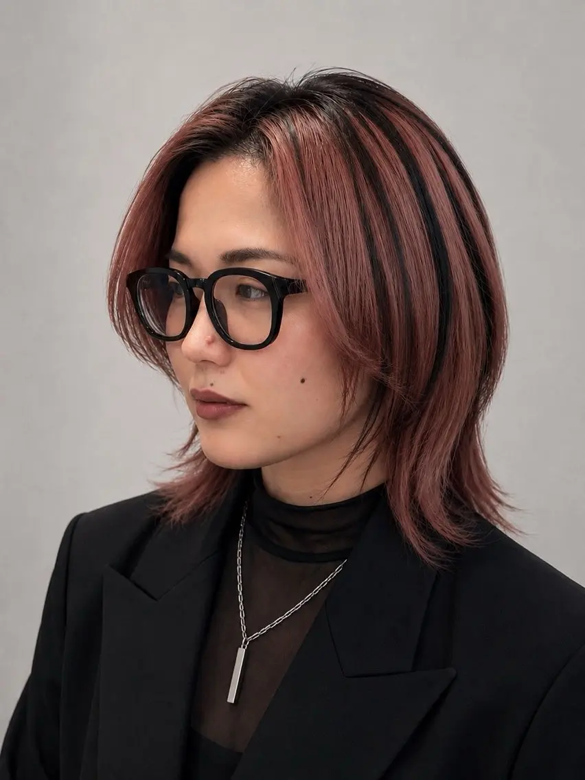 ミディアム カット ヘアカラー トリートメント 笠原 健人のヘアスタイル