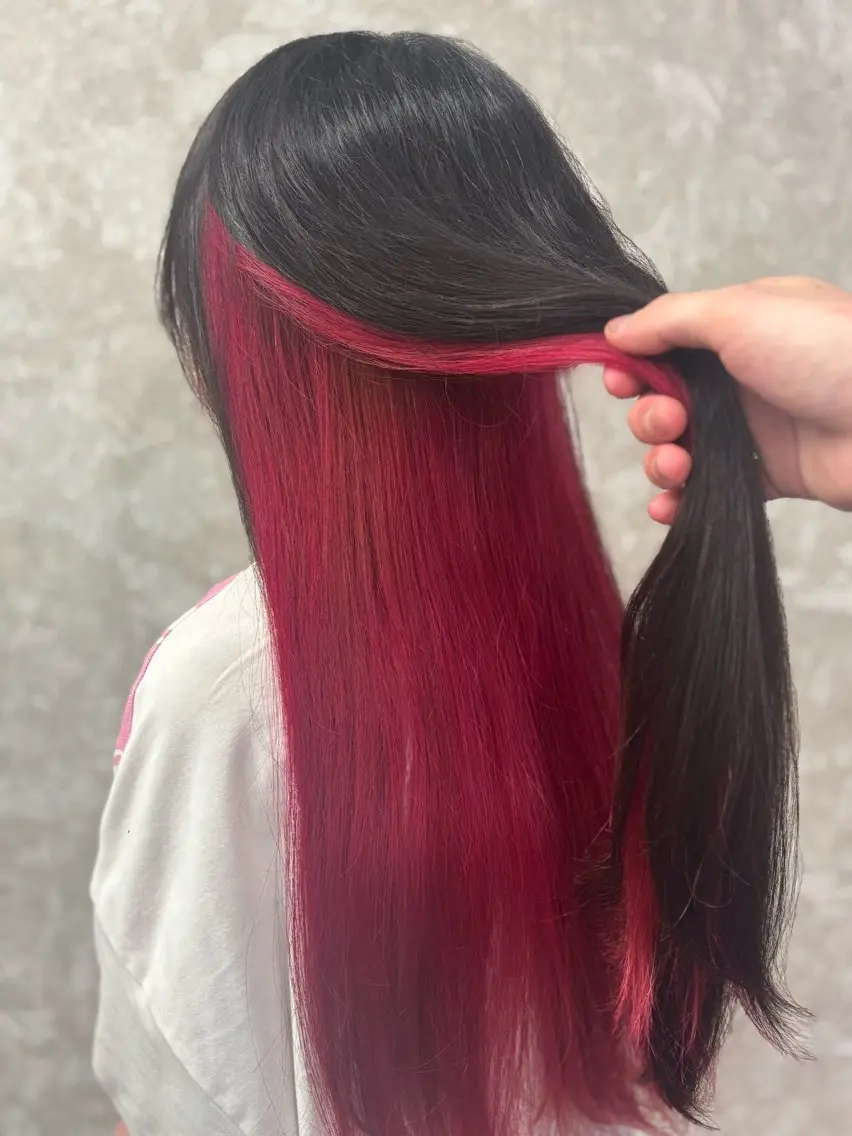 ロング ヘアカラー トリートメント GO GOOD.髪質 改善艶カラー小宮拓海のヘアスタイル